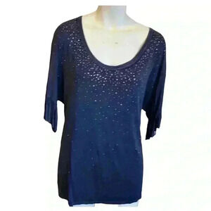 T-PARTY sparkly T-shirt tunic women’s large NWOT